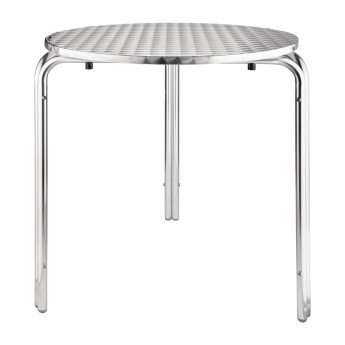 Bolero Round Stainless Steel Bistro Table 700mm - Click to Enlarge
