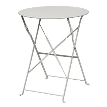 Bolero Grey Pavement Style Steel Table 595mm - Click to Enlarge