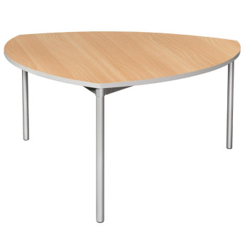 Gopak Enviro Indoor Beech Effect Shield Dining Table 1500mm - Click to Enlarge