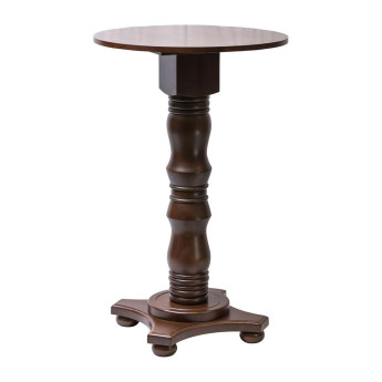 Islington Poseur Round Table Dark Wood 700mm - Click to Enlarge