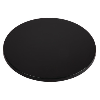 Werzalit Pre-drilled Round Table Top Black 800mm - Click to Enlarge