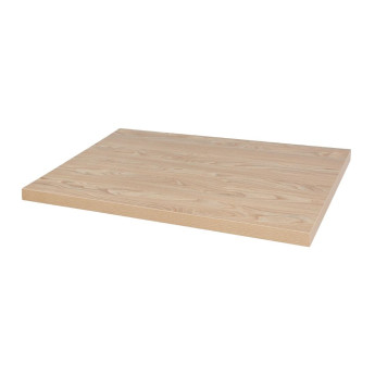 Bolero Pre-drilled Rectangular Table Top Antique Natural 1100(W) x 700(D)mm - Click to Enlarge