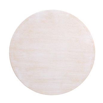 Bolero Pre-drilled Round Table Top Vintage White 600mm - Click to Enlarge
