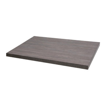 Bolero Pre-drilled Rectangular Table Top Vintage Wood 1100(W) x 700(D)mm - Click to Enlarge