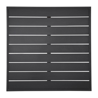 Bolero Aluminium Square Table Top Black 700mm - Click to Enlarge