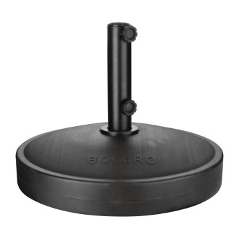 Bolero Black Parasol Concrete Base with 48/38mm Adaptor - Click to Enlarge