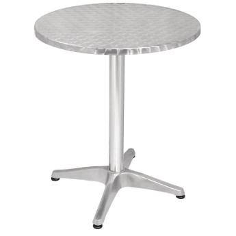Bolero Round Bistro Table Stainless Steel 600mm - Click to Enlarge