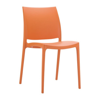Maya Side Chair Orange - Click to Enlarge