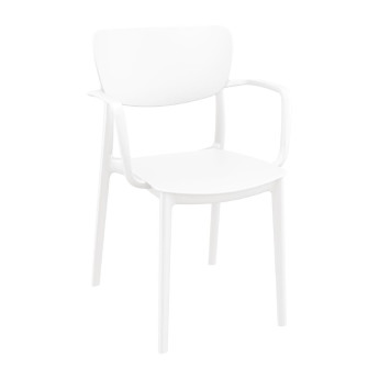 Lisa Arm Chair White - Click to Enlarge