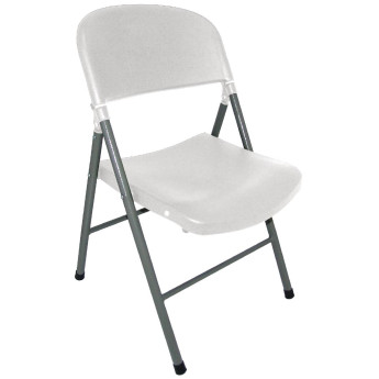 Bolero Foldaway Utility Chairs White (Pack of 2) - Click to Enlarge
