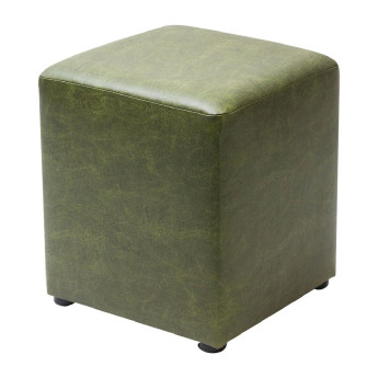 Cube Faux Leather Bar Stool Juniper (Pack of 2) - Click to Enlarge