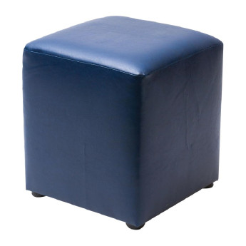 Cube Faux Leather Bar Stool Midnight (Pack of 2) - Click to Enlarge