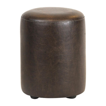 Cylinder Faux Leather Bar Stool Peat (Pack of 2) - Click to Enlarge