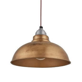 Industville Old Factory Pendant Brass 305mm - Click to Enlarge
