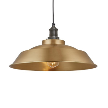 Industville Brooklyn Step Pendant Brass 410mm - Click to Enlarge