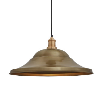 Industville Brooklyn Giant Hat Pendant Brass 530mm - Click to Enlarge