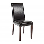 GF954 - Bolero Faux Leather Dining Chair Black (Box 2)