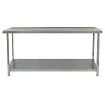 Parry Fully Welded Stainless Steel Centre Table with Undershelf