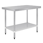 Vogue Stainless Steel Prep Table