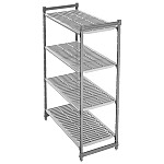 Cambro Camshelving Basics Plus Starter Unit 4 Tier With Vented Shelves 1630H x 610D mm