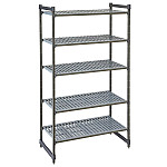 Cambro Camshelving Basics Plus Starter Unit 5 Tier With Vented Shelves 2140H x 460D mm