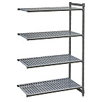 Cambro Camshelving Basics Plus Add-On Unit 4 Tier With Vented Shelves 1630H x 460D mm