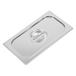 Vogue Heavy Duty Stainless Steel 1/3 Gastronorm Pan Lid