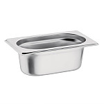 Vogue Stainless Steel 1/9 Gastronorm Pan