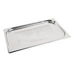 Vogue Stainless Steel Perforated 1/1 Gastronorm Pan 20mm