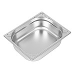 Vogue Heavy Duty Stainless Steel 1/2 Gastronorm Pan 100mm
