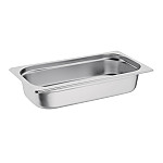 Vogue Stainless Steel 1/3 Gastronorm Pan 65mm