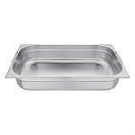 Vogue Stainless Steel 1/1 Gastronorm Pan With Handles 100mm
