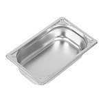 Vogue Heavy Duty Stainless Steel 1/4 Gastronorm Pan 65mm