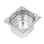 Vogue Heavy Duty Stainless Steel 1/6 Gastronorm Pan 100mm