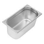 Vogue Heavy Duty Stainless Steel 1/3 Gastronorm Pan 150mm