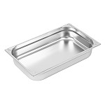 Vogue Heavy Duty Stainless Steel 1/1 Gastronorm Pan 100mm