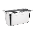 Vogue Stainless Steel Gastronorm Pan Set 3 x 1/3 with Lids