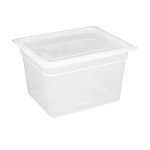 Vogue Polypropylene 1/2 Gastronorm Container with Lid 200mm (Pack of 4)