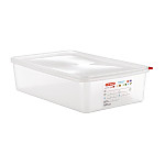 Araven Polypropylene 1/1 Gastronorm Food Containers 13.7Ltr with Lid (Pack of 4)