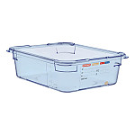 Araven ABS Food Storage Container Blue GN 1/2 100mm