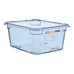 Araven ABS Food Storage Container Blue GN 1/2 150mm