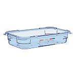 Araven ABS Food Storage Container Blue GN 1/3 65mm