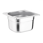 Vogue Stainless Steel 1/6 Gastronorm Pan 100mm