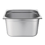 Vogue Stainless Steel Gastronorm 2/3 Pan 200mm