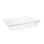 Vogue Polycarbonate 1/2 Gastronorm Container 65mm Clear
