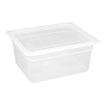 Vogue Polypropylene 1/2 Gastronorm Container with Lid 150mm (Pack of 4)