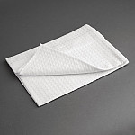 Vogue Cloth Tea Towels White Honeycomb Weave (Pack of 10)