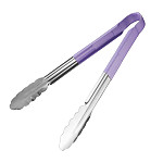 Hygiplas Colour Coded Serving Tong Purple 300mm