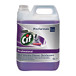 CIF Pro Formula 2-in-1 Cleaner and Disinfectant Concentrate 5Ltr (2 Pack)