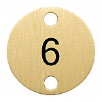 Olympia Table Numbers Bronze (6-10)